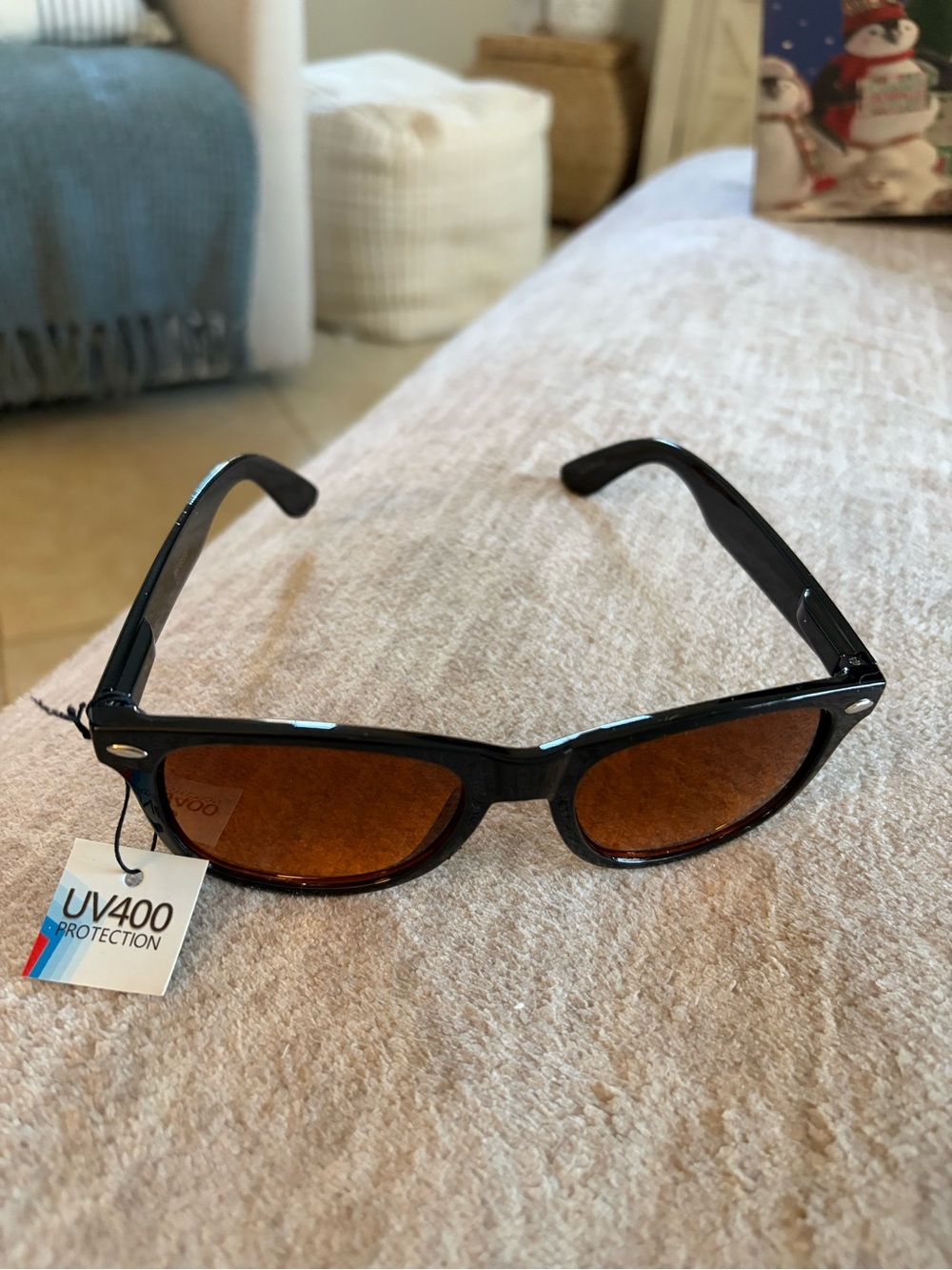 Wayfarer Black Sunglasses Blue Blocking Lens Sunglasses New